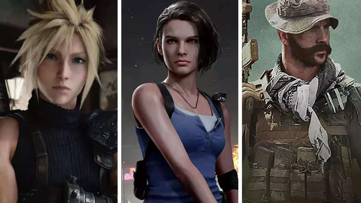 Cloud, Jill Valentine, Captain Price