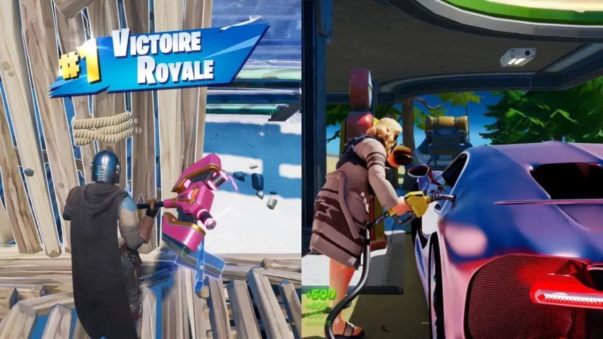 Fortnite Epic Games voitures carburant