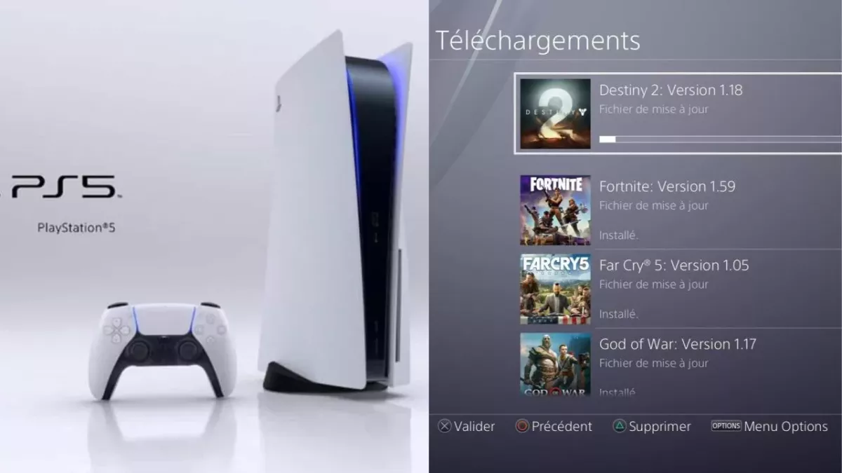 Installation jeux PS5 Sony