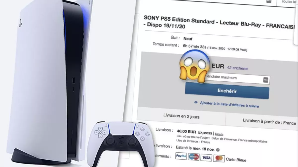 PS5 : l'achat-revente sur eBay se porte bien, des consoles achetées à 1500 euros