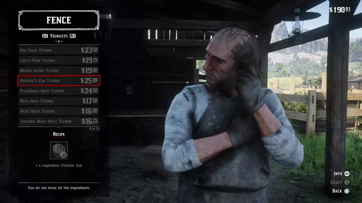 Red Dead Redemption 2 : liste complète des talismans, comment les fabriquer et quels sont leurs effets