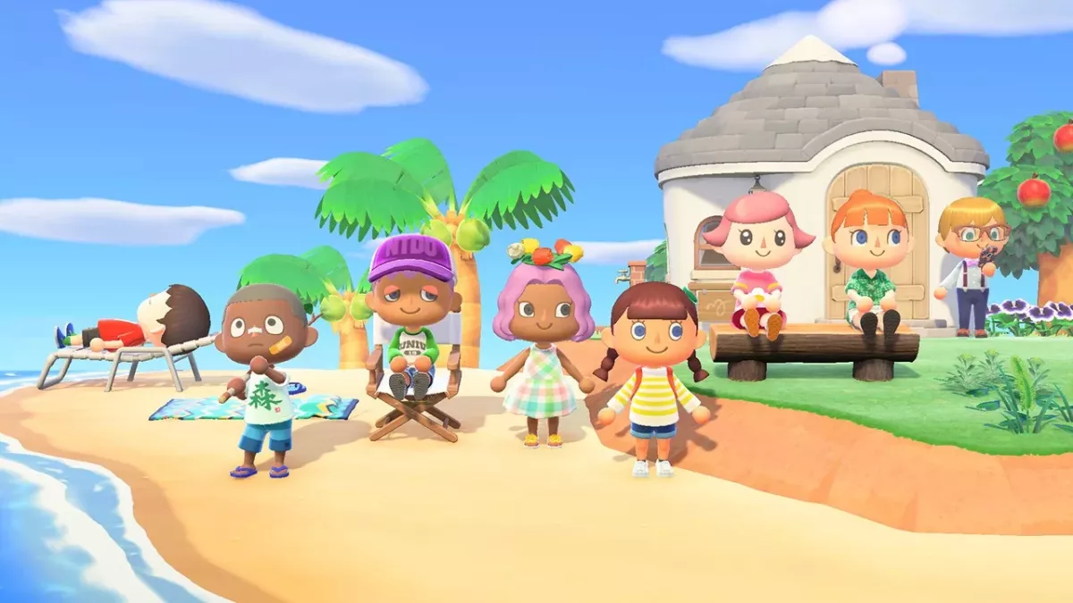 Animal Crossing New Horizons coiffure