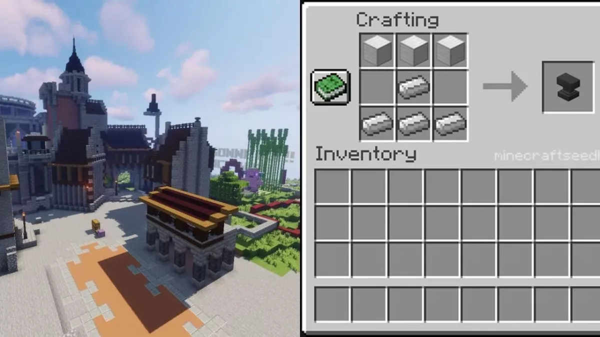 Minecraft tuto enclume