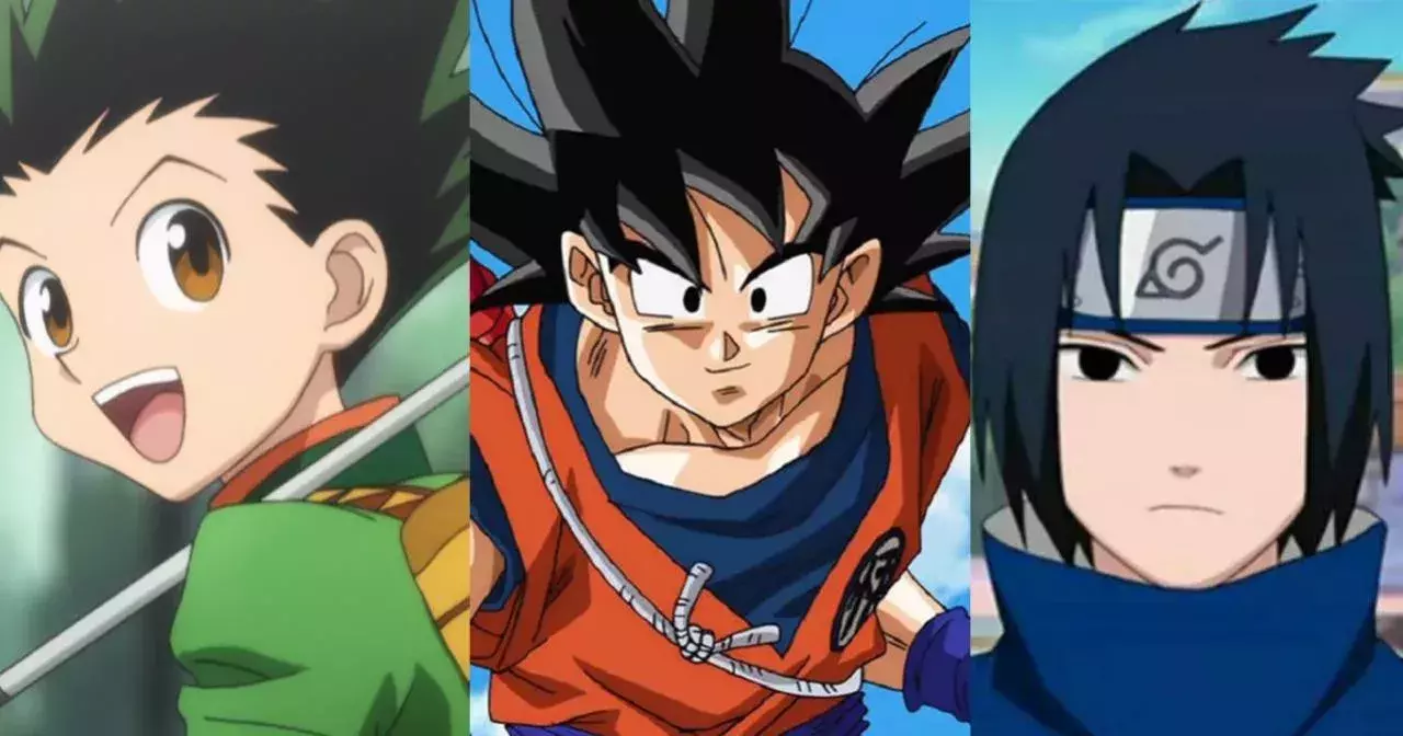 DBZ, Naruto, Hunter x Hunter
