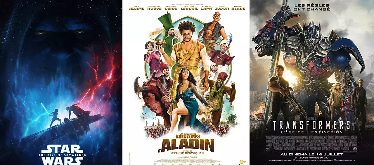 Star Wars, Aladin et Transformers