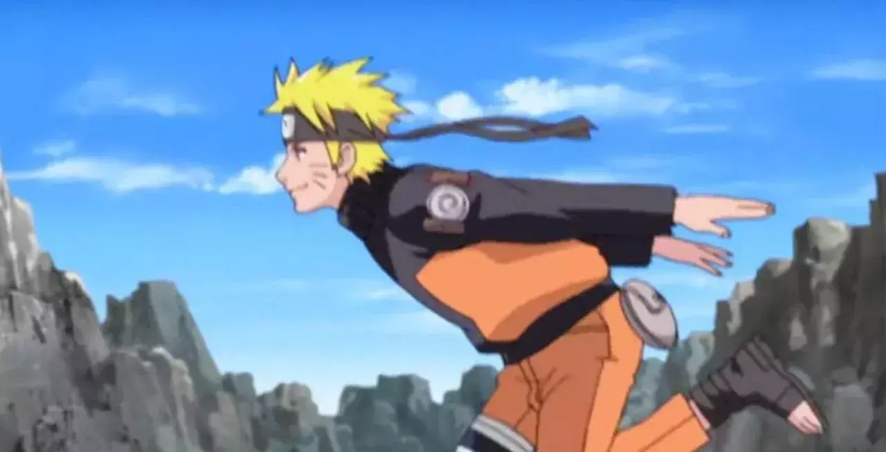 Naruto en train de courir