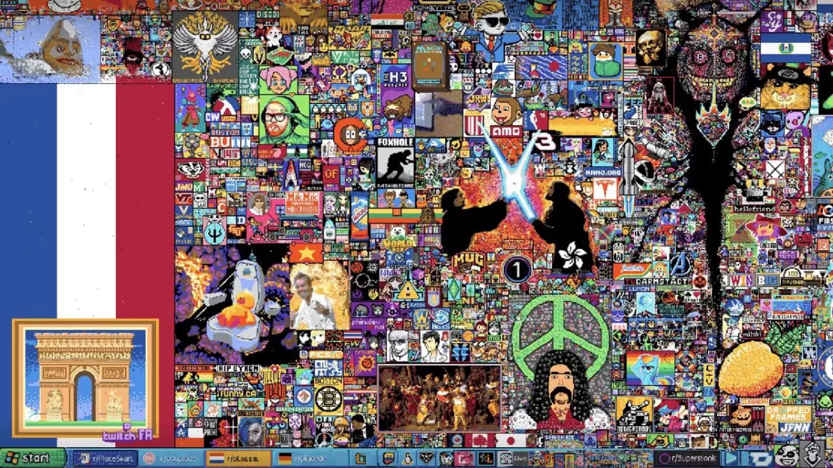 r/place sur Reddit : Kameto, Zera et Inox se lancent dans la PixelWar
