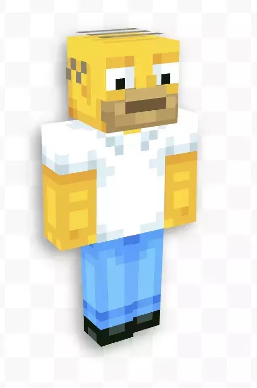 Skin Homer Minecraft        