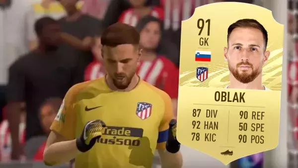 5. Jan Oblak : 91