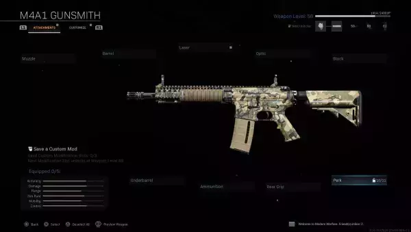 9e ex æco : M4A1 — Note de contrôle : 71/100