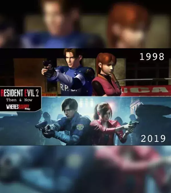Comparatif Resident Evil 2 et son remake - deuxième exemple