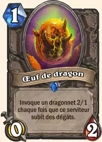 Deck Chaman pour battre le Roi-Liche : 2x Oeuf de dragon