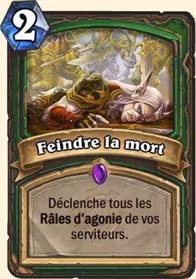 Deck Chasseur pour Battre le Roi-Liche : 2x Feindre la mort