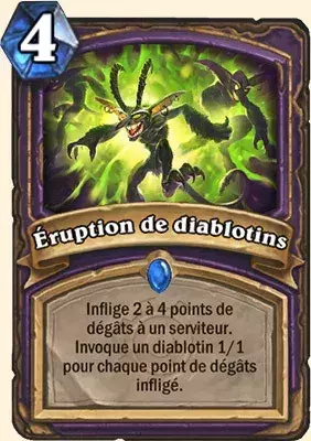 Deck Démoniste pour battre le Roi-Liche : Eruption de diablotins
