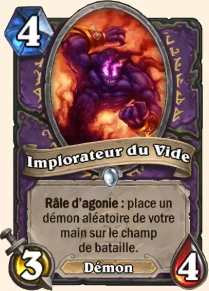 Deck Démoniste pour battre le Roi-Liche : Implorateur du Vide