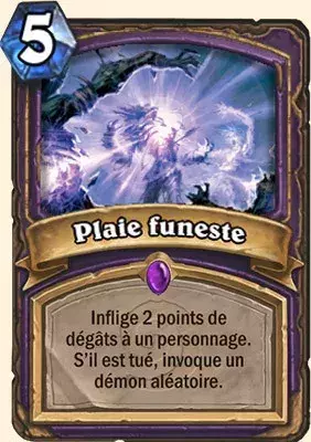 Deck Démoniste pour battre le Roi-Liche : Plaie funeste