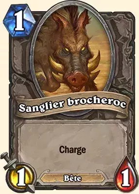 Deck druide pour battre le Roi-Liche : Sanglier brocheroc