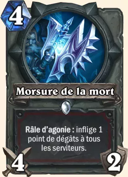 Deck Guerrier pour battre le Roi-Liche : Morsure de la mort