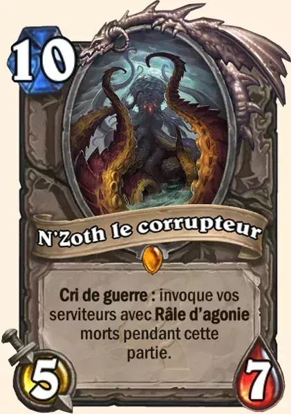 Deck Guerrier pour battre le Roi-Liche : N'Zoth le corrupteur