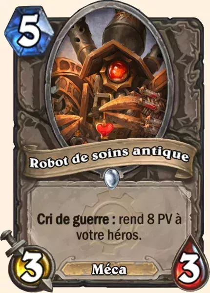 Deck Mage pour battre le Roi-Liche : 2x Robot de soins antique