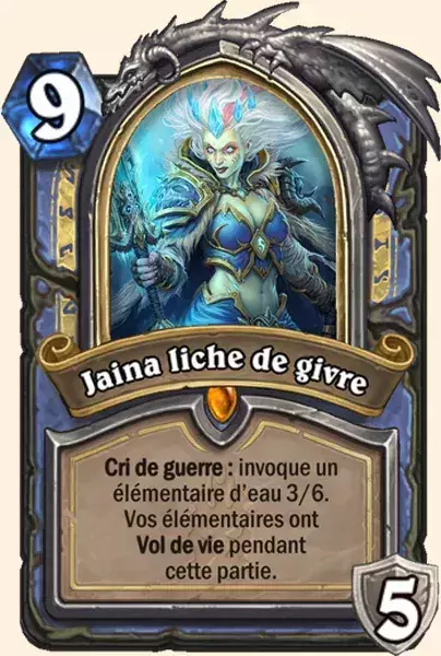 Deck Mage pour battre le Roi-Liche : Jaina liche de givre