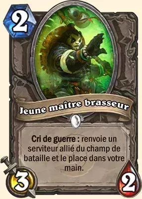 Deck Paladin pour battre le Roi Liche : 2x jeune maître brasseur