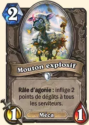 Deck Paladin pour battre le Roi Liche : 2x Mouron explosif