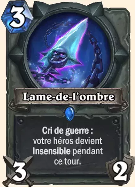 Deck Voleur pour battre le Roi-Liche : 2x Lame de l'ombre