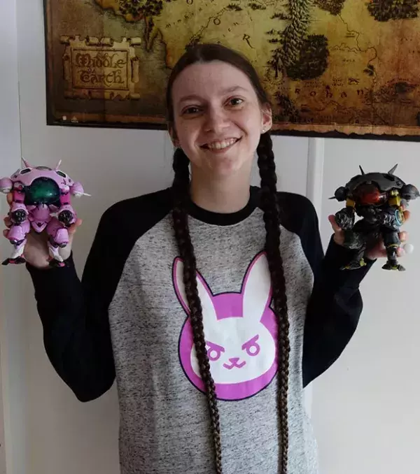 D.Va classique et son skin carbone