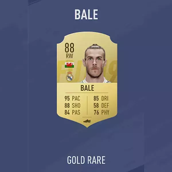 FIFA 19 note joueur : BALE, 31ème