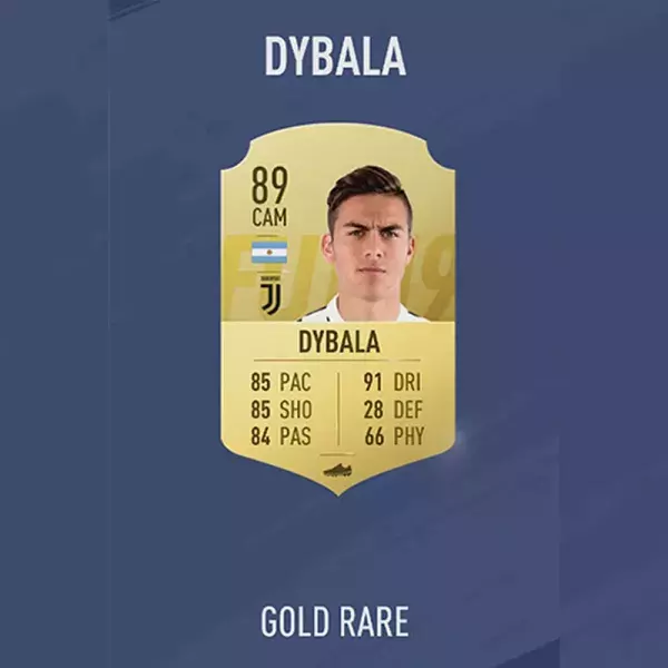 FIFA 19 note joueur : DYBALA, 21ème
