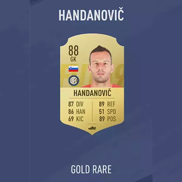 FIFA 19 note joueur : HANDANOVIC, 39ème