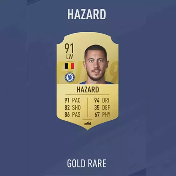 FIFA 19 note joueur : HAZARD, 6ème