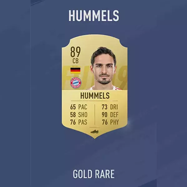 FIFA 19 note joueur : HUMMELS, 23ème