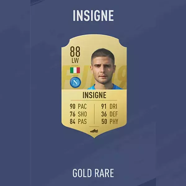 FIFA 19 note joueur : INSIGNE, 40ème