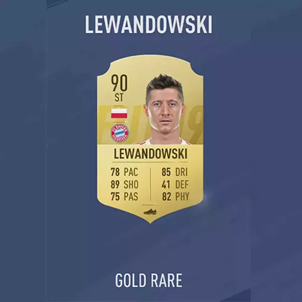 FIFA 19 note joueur : LEWANDOWSKI, 11ème