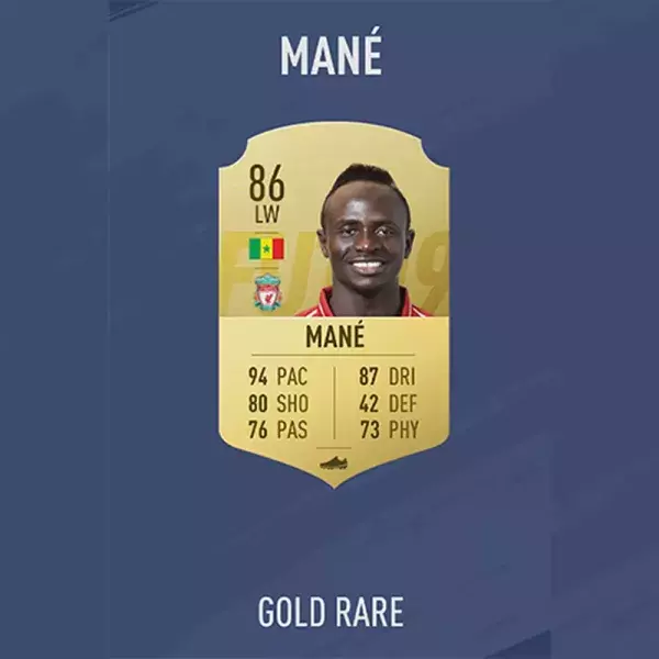 FIFA 19 note joueur : MANÉ, 60ème