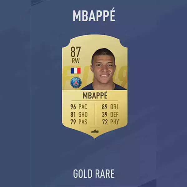 FIFA 19 note joueur : MBAPPÉ, 42ème