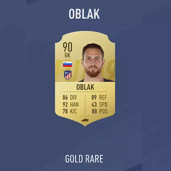 FIFA 19 note joueur : OBLAK, 15ème