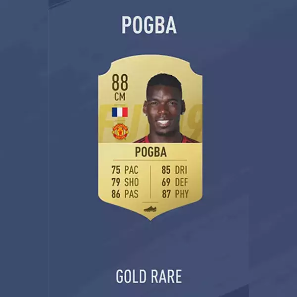 FIFA 19 note joueur : POGBA, 33ème