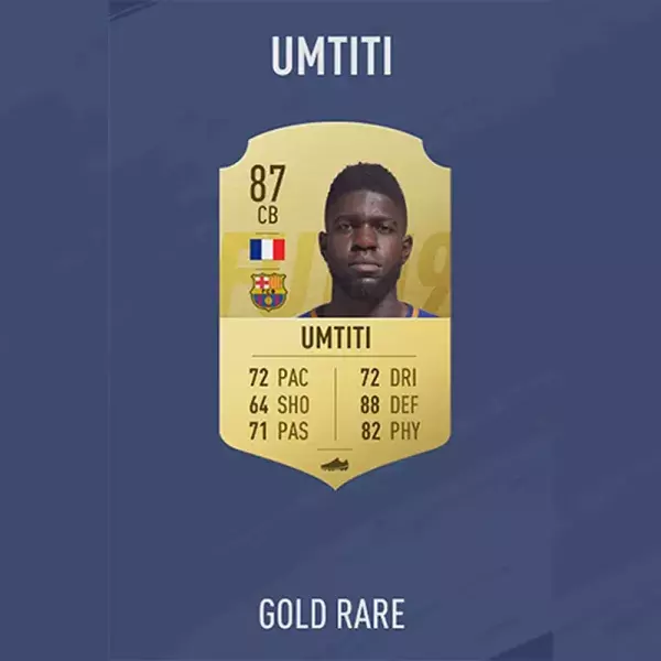 FIFA 19 note joueur : UMTITI, 47ème