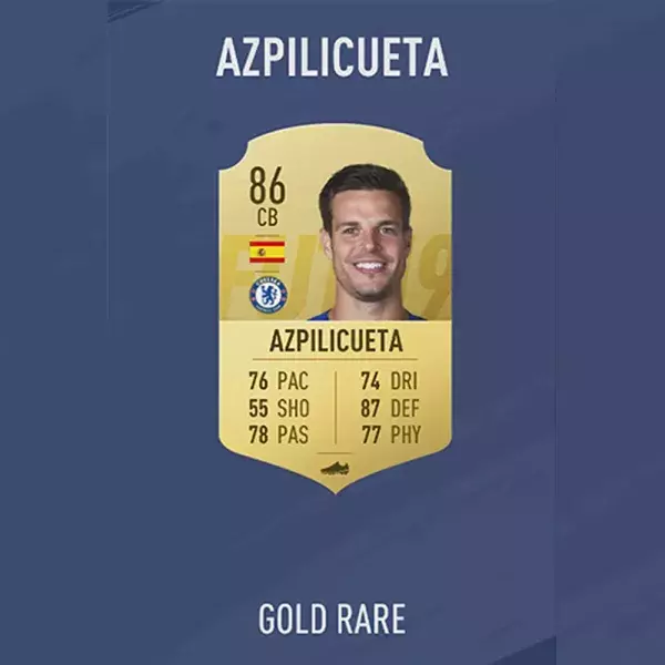 FIFA 19 notes joueurs : AZPILICUETA, 74ème