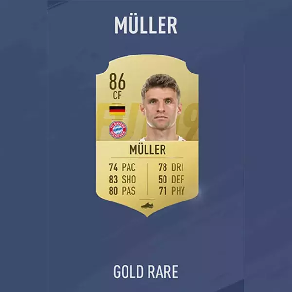 FIFA 19 notes joueurs : MÜLLER, 67ème