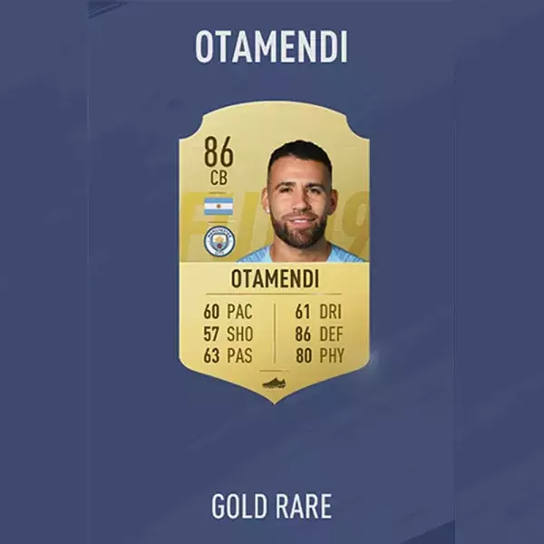 FIFA 19 notes joueurs : OTAMENDI, 63ème