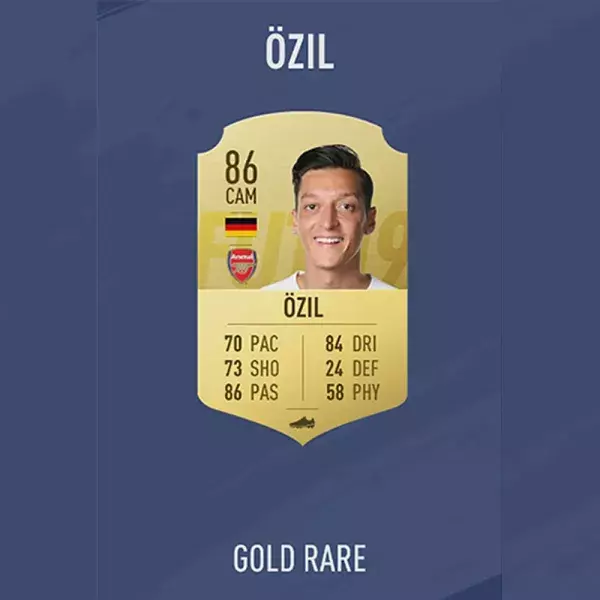 FIFA 19 notes joueurs : ÖZIL, 61ème