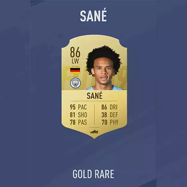FIFA 19 notes joueurs : SANÉ, 70ème
