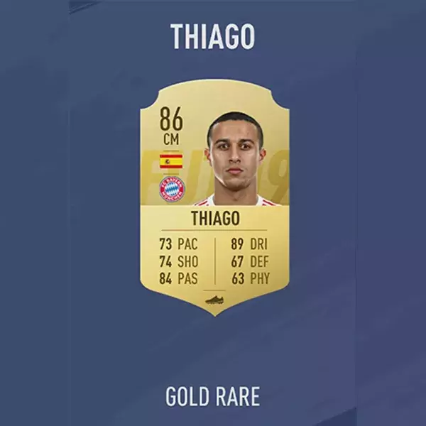 FIFA 19 notes joueurs : THIAGO, 62ème