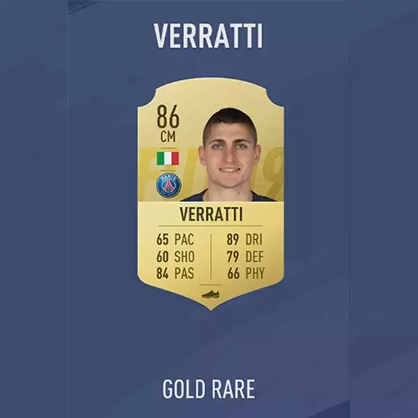 FIFA 19 notes joueurs : VERRATI, 64ème