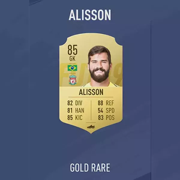 FIFA notes joueurs : ALISSON, 86ème