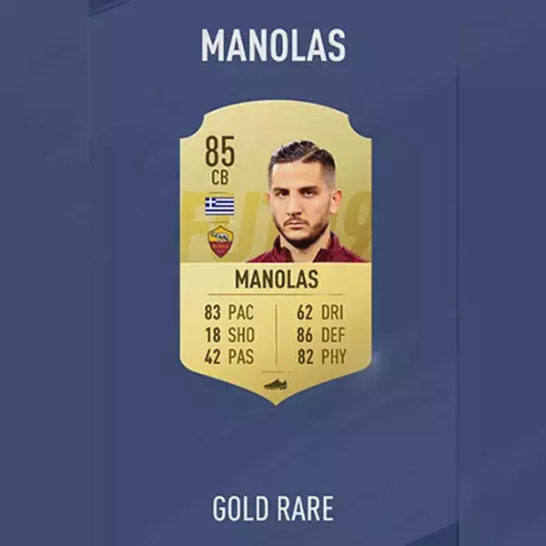 FIFA notes joueurs : MANOLAS, 100ème